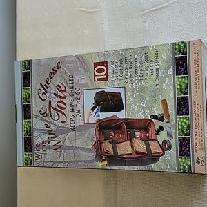 Wine Time wine‎ and cheese tote NIB